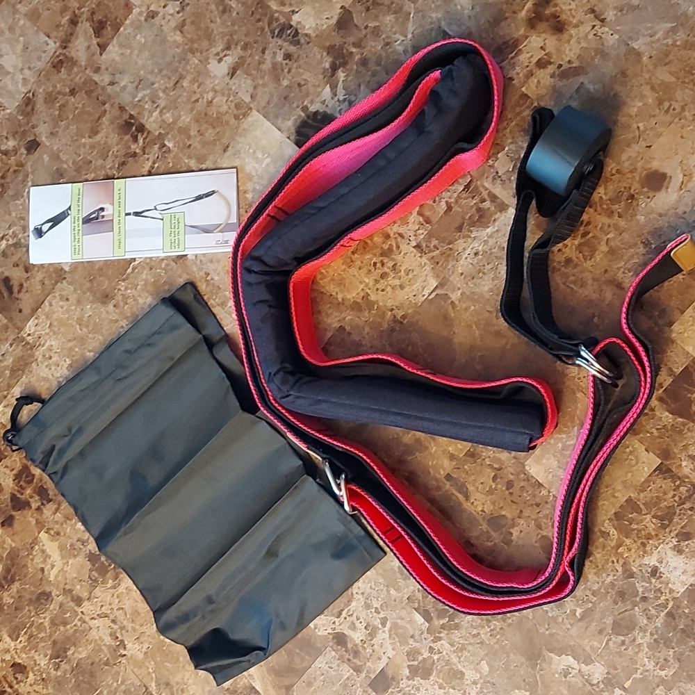 Yoga Strap by Toco Freido, pink and black, new